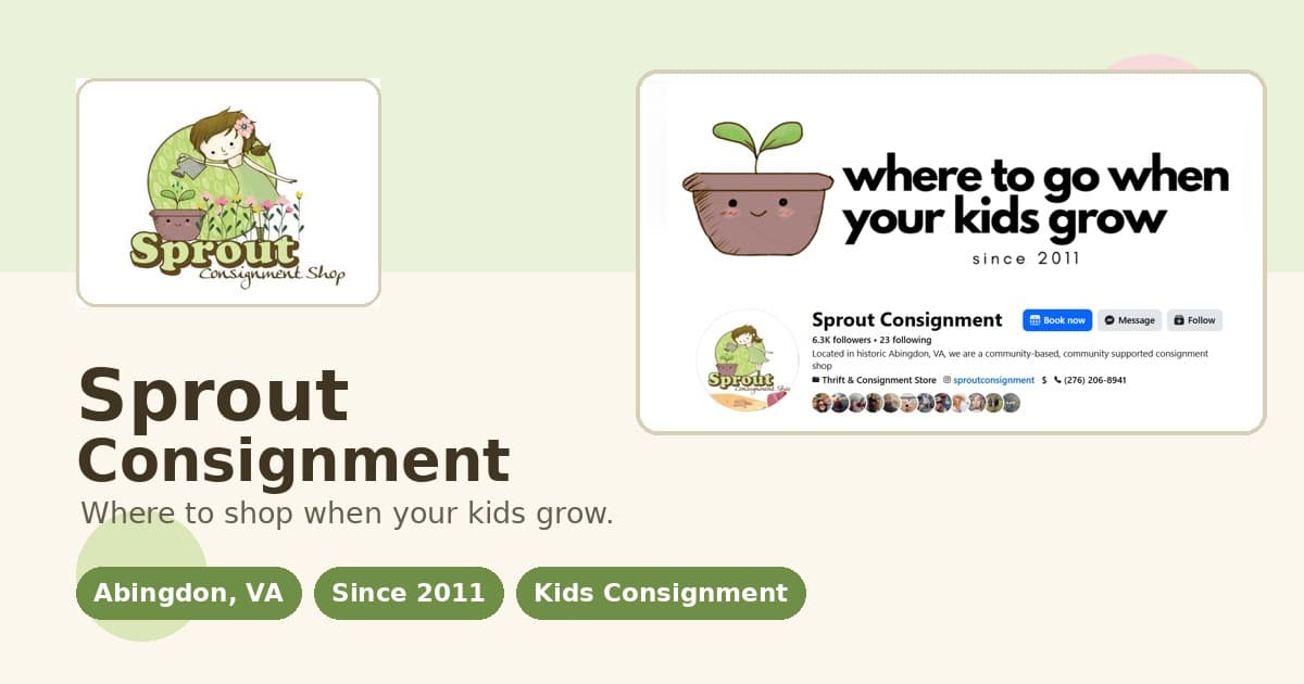 Preview of the Sprout Consignment demo website